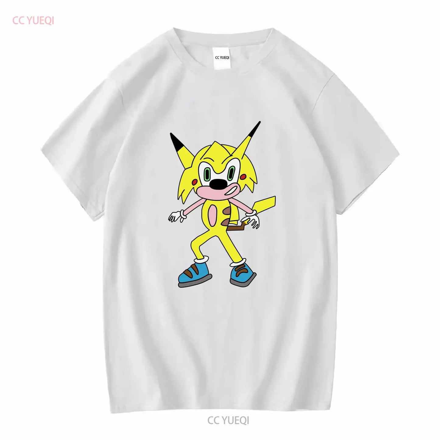 Sonichu Novelty Vintage Cool Long or Short Sleeve T-Shirt Washed Streetwear