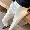 Men's Winter Woolen Office Suit Pants - Slim Fit Business Formal Trousers