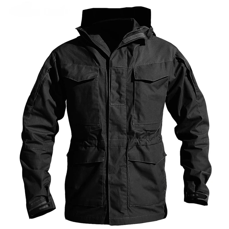 ARCHON.TX M65 Tactical Windbreaker - Waterproof Military Jacket with Hood & Multi-Pocket