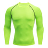 Men's Performance Compression Shirt - Long Sleeve Quick-Dry Athletic Top