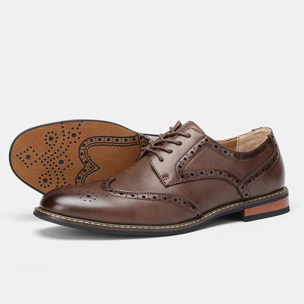 Men's Classic Brogue Dress Shoes - Wedding & Formal Occasions