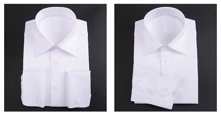 High quality French shirt slim-fit waist work professional official formal men's shirts