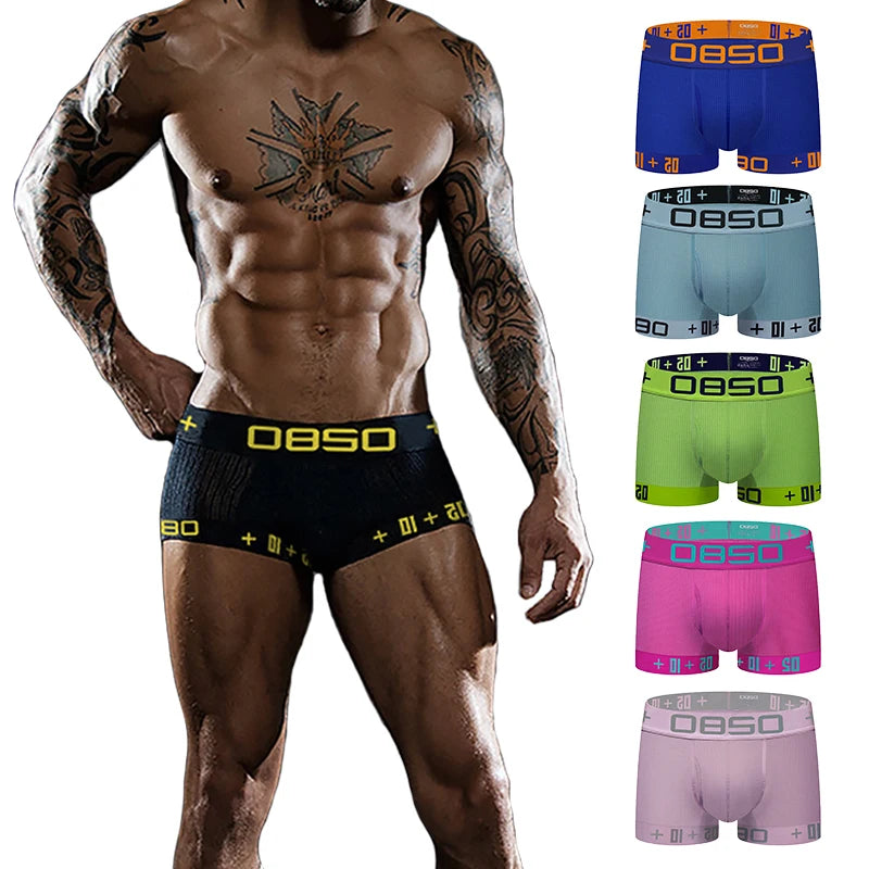 Men's Premium Cotton Boxer Shorts - Breathable Comfort Underwear