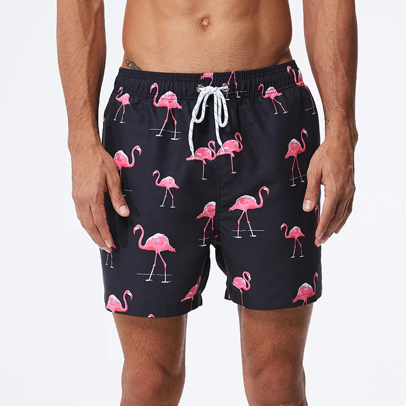 Men's Quick-Dry Beach Shorts with Mesh Lining - Datifer Swimwear
