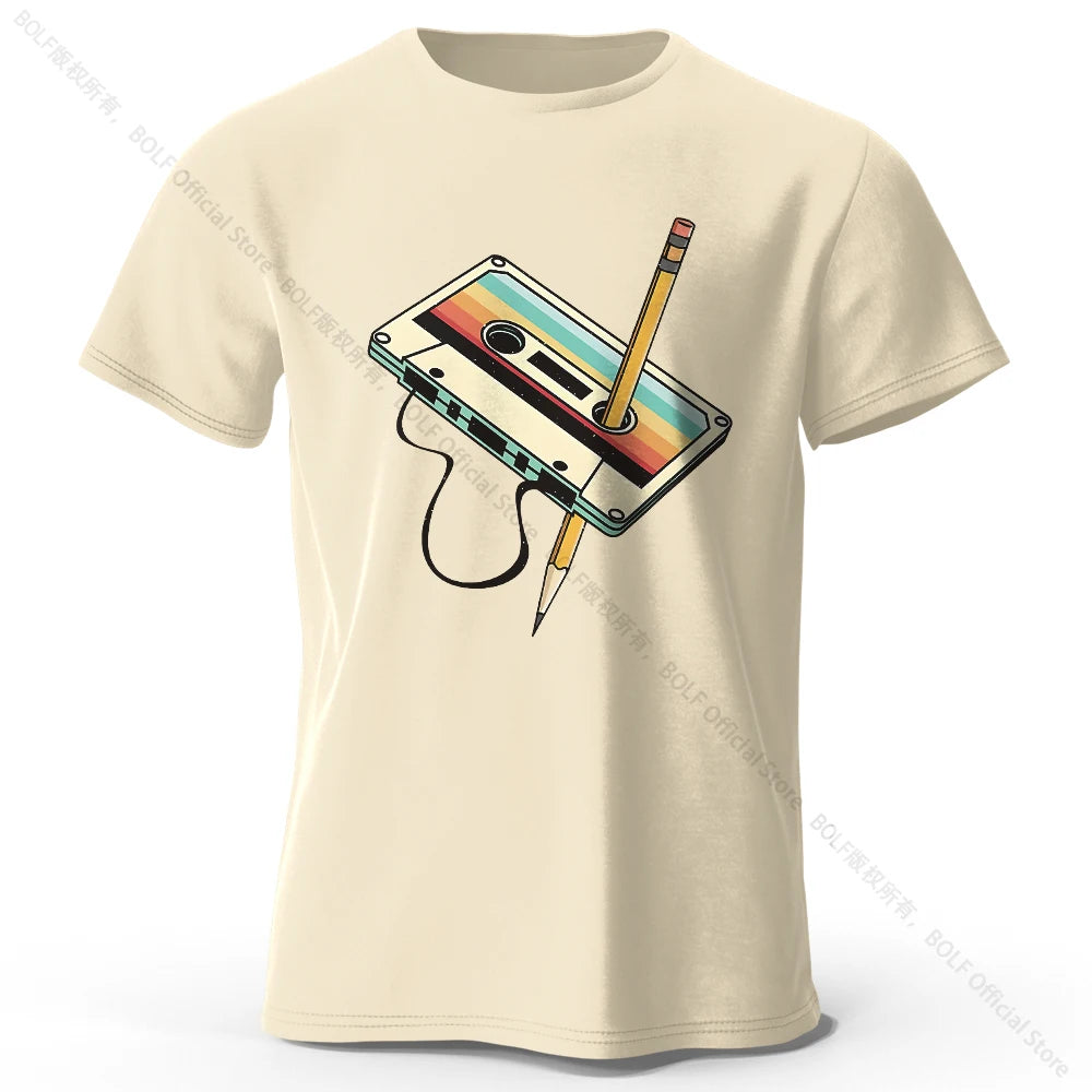 Men's Premium Cotton T-Shirt - Breathable Round Neck Short Sleeve