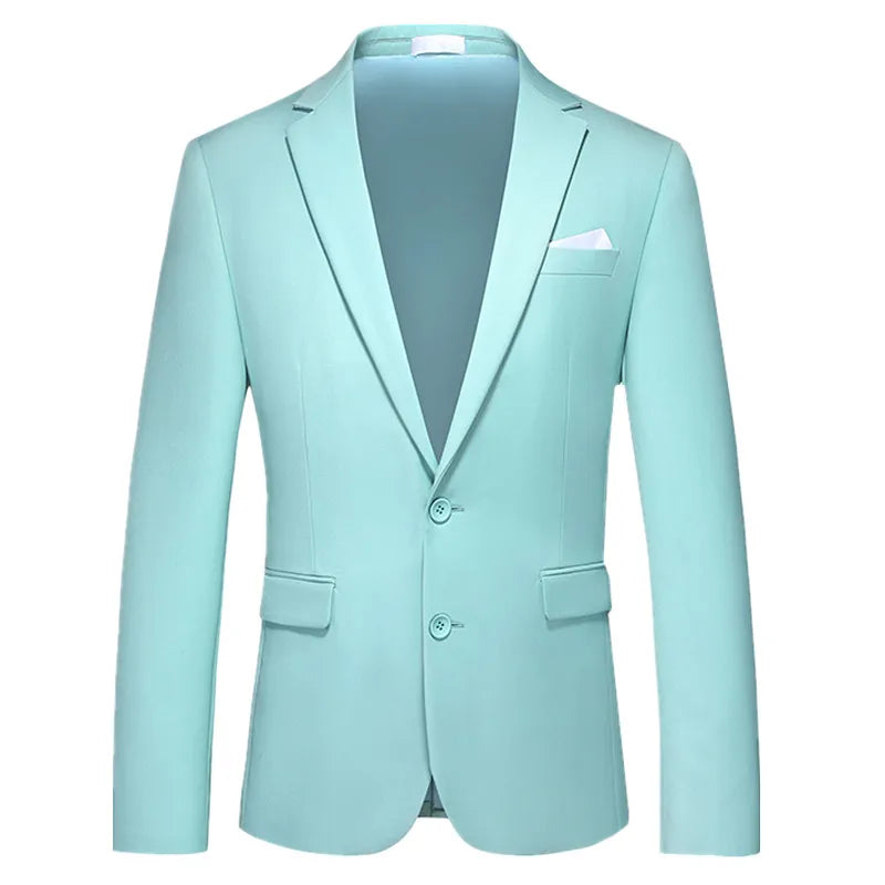 2026 Men's Suit Jacket, Business Formal Coat, Asian Sizes Slim Blazer