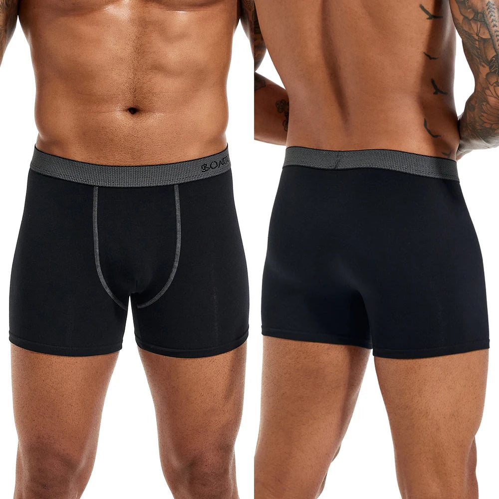 Men's Cotton Boxer Shorts - Comfortable Everyday Underwear
