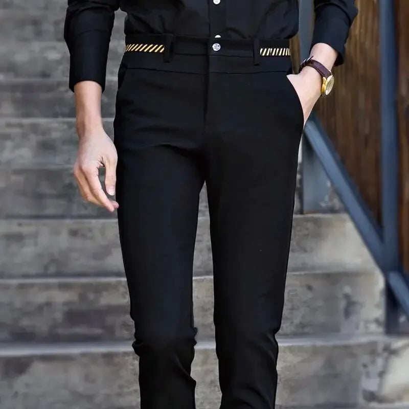 Suit Pants for Men Spring and Autumn Stretchy and Non-Ironing Office Slim Fit