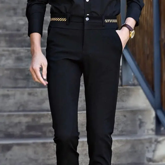 Suit Pants for Men Spring and Autumn Stretchy and Non-Ironing Office Slim Fit