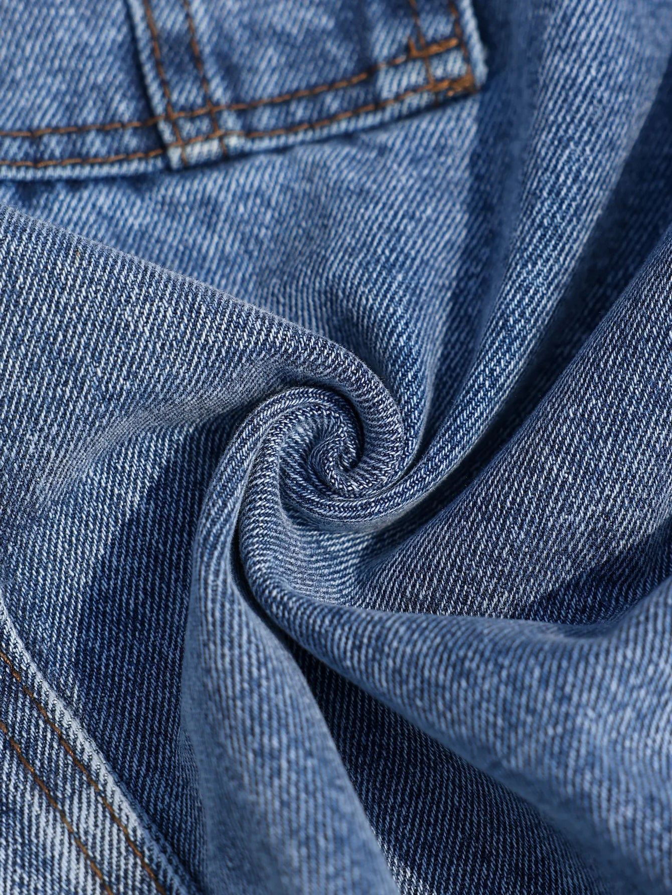 Men's Blue Denim Cargo Shorts