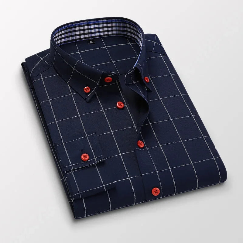 Men's Floral Dress Shirt - Slim Fit Long Sleeve