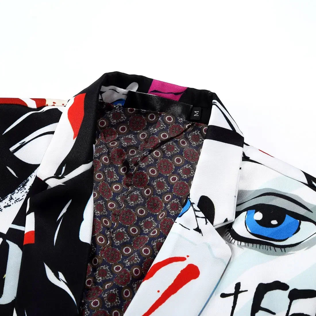 Party Short Stamp Men's Jackets Printed Cropped Coat Elegant Fashionable Simple Breasted