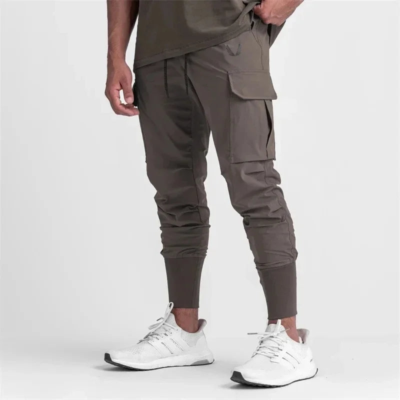 Men's Quick-Dry Cargo Pants - Lightweight Running & Training Sweatpants