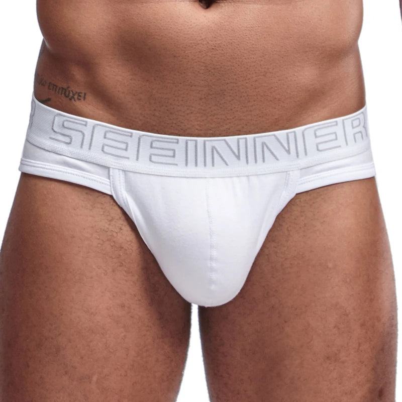 Men's Premium Cotton Briefs with U-Pouch Support