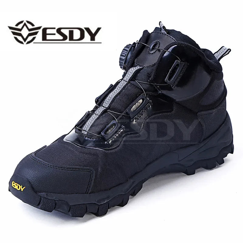 Men's Tactical Ankle Boots - Waterproof Combat & Hiking Boots