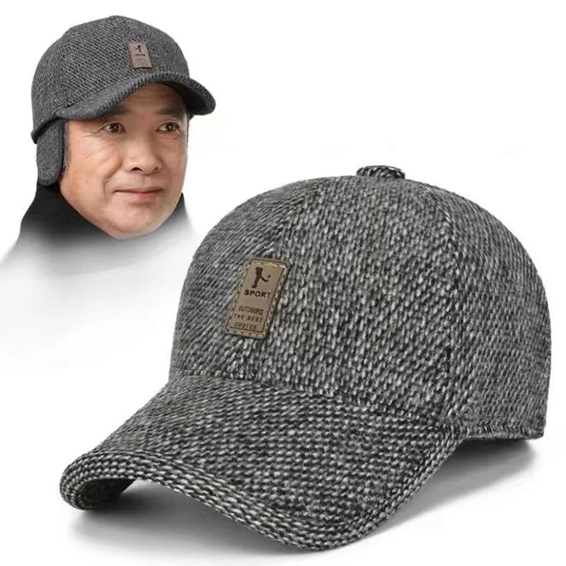 Generic Cotton Hat Men's Baseball Cap - Keeps Warm In Winter, Outdoor Everyday Style, Cozy Winter Headwear