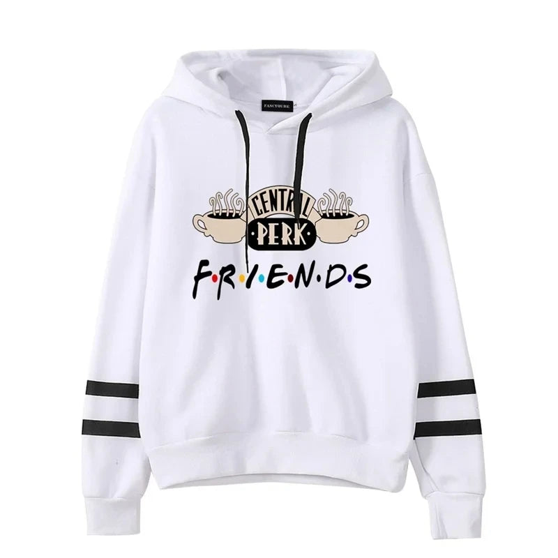 Women's Friends TV Show Coffee Hoodie - Casual Pullover Sweatshirt