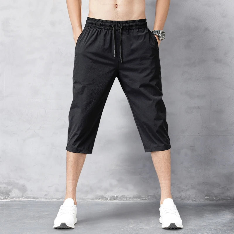 Men's Ice-Feel Breathable Stretch Shorts - Summer Casual Trousers