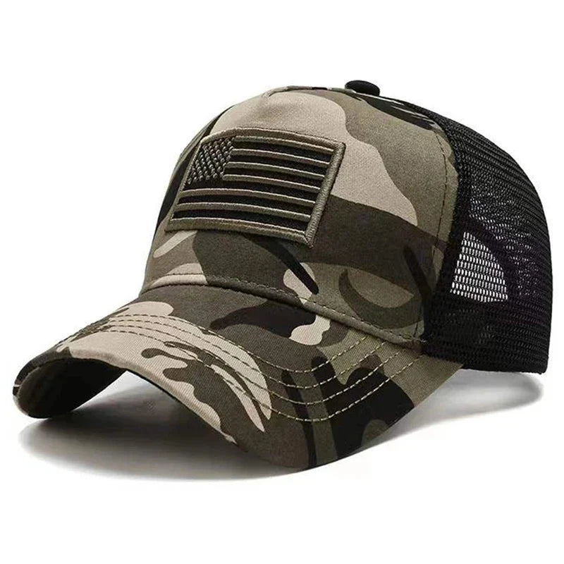 Unbranded American Flag Camouflage Baseball Cap With Sun Protection Cotton Summer Hat For Men And Women