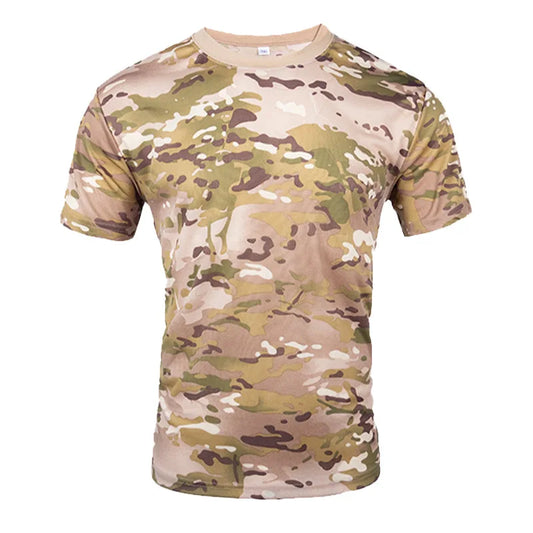 Men's Tactical Camouflage T-Shirt - Quick Dry Performance Tee