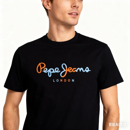 Men's Gradient Letter Print T-Shirt