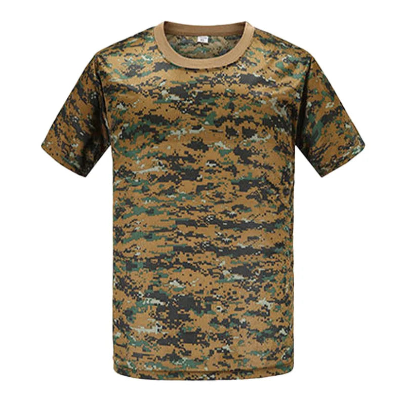 Men's Tactical Camouflage T-Shirt - Quick Dry Performance Tee