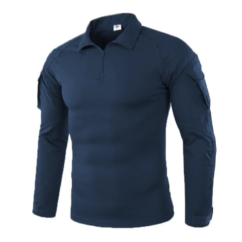 ESDYCN Rapid Assault Long Sleeve Tactical Shirt - Multicam Camouflage Combat-Proven Military Uniform