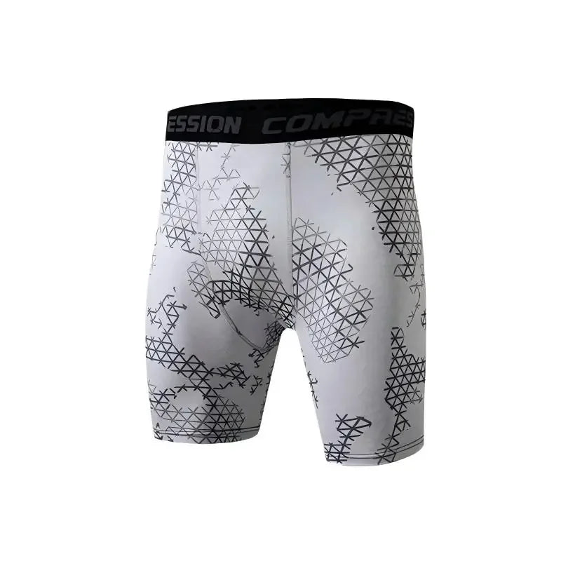 Men's Compression Running Shorts - Quick Dry Athletic Performance Tights