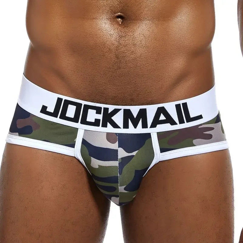 Men's Camouflage Briefs - U-Convex Pouch Design Underwear