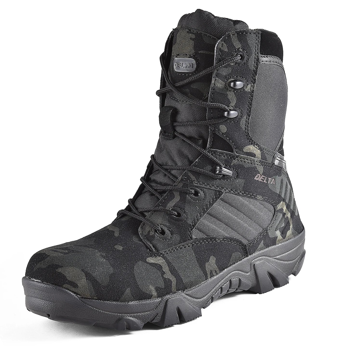 Men's Tactical Combat Boots - Leather Ankle Work Boots