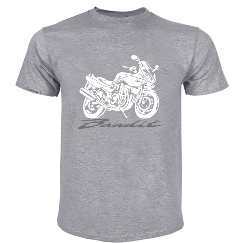 Cotton t-shirt Moto Suz Motorcycle Bandit 600 1200 S Design New Short Sleeve Men Fitness Clothing Male Cross Fit Tops T Shirts