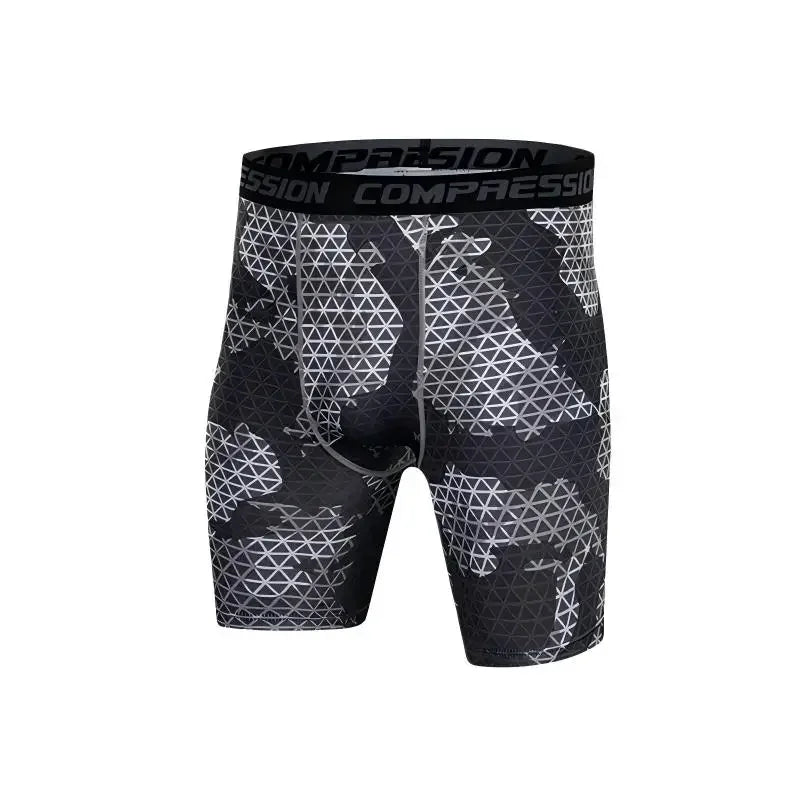 Men's Compression Running Shorts - Quick Dry Athletic Performance Tights