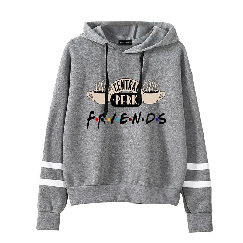 Women's Friends TV Show Coffee Hoodie - Casual Pullover Sweatshirt