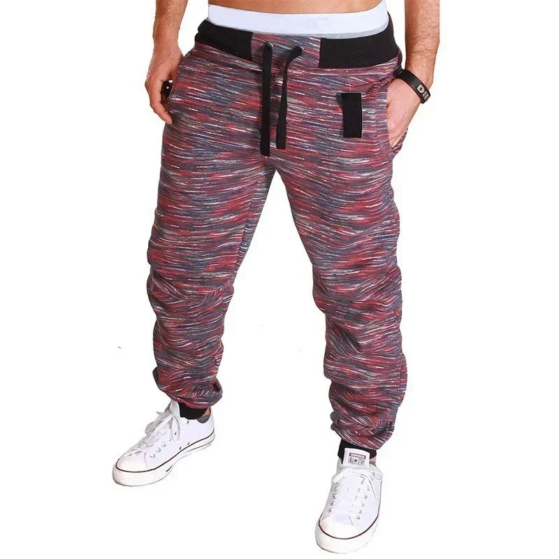 Men's Camouflage Cargo Joggers - Loose Fit Harem Pants with Pockets