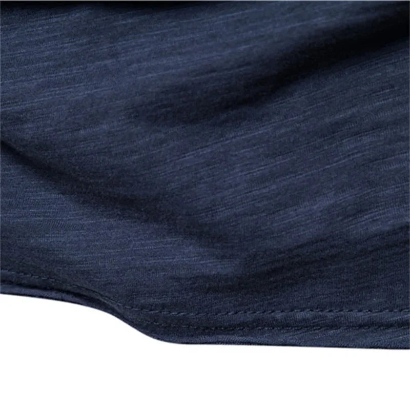 Premium Cotton V-Neck T-Shirt - Slim Fit Short Sleeve