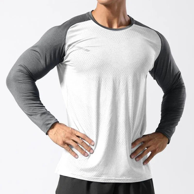 Men's Quick-Dry Performance Long Sleeve Athletic Shirt