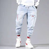 Men's Streetwear Cargo Jogger Jeans - Elastic Waist Harem Pants