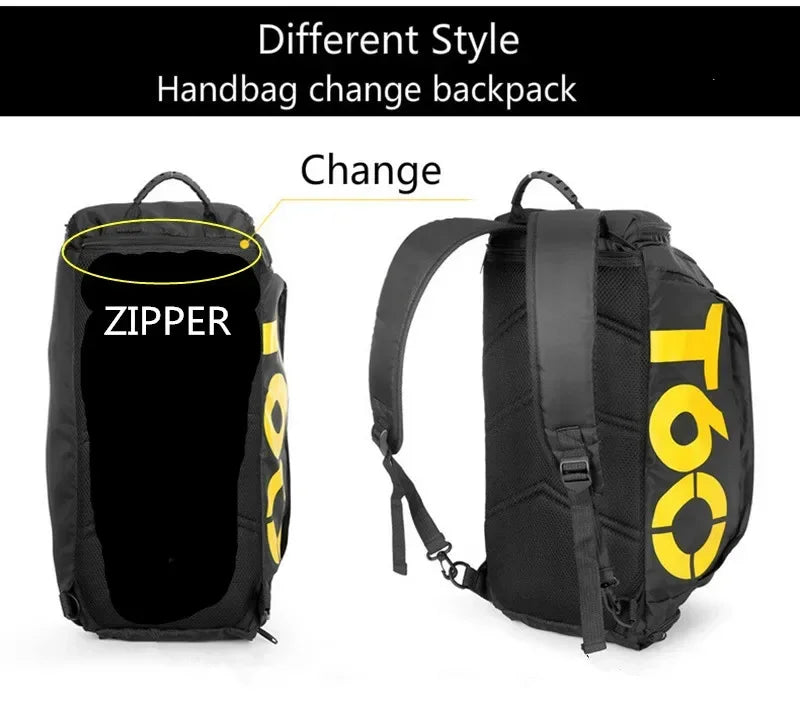 Gym Bag Waterproof Dry Wet Separation Sports Backpack - Large Capacity 20-35L For Fitness And Yoga