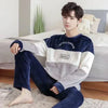 Men's Flannel Pajama Set - Winter Warm Sleepwear