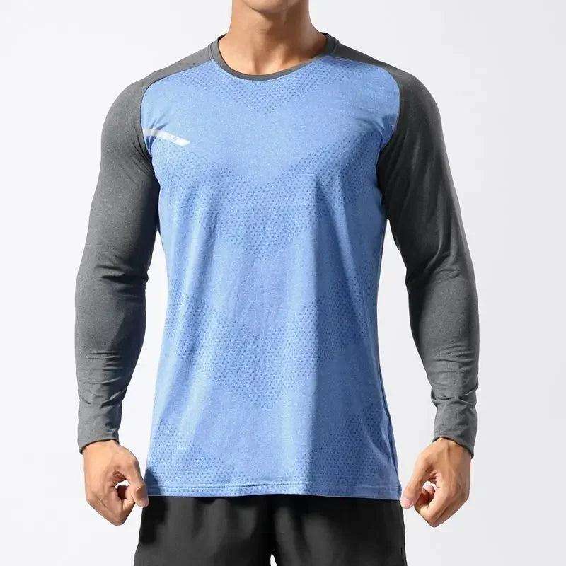 Men's Quick-Dry Performance Long Sleeve Athletic Shirt