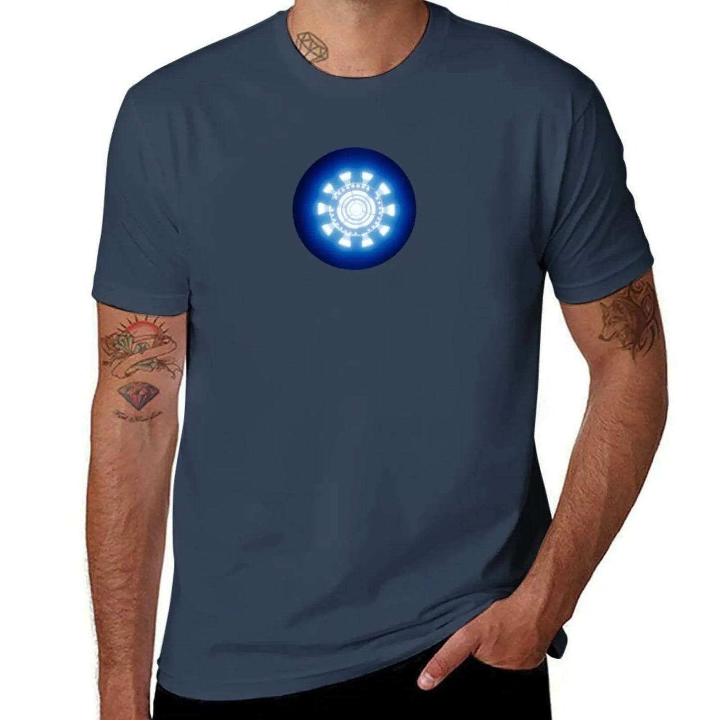 arc reactor T-Shirt for men 100 percent cotton