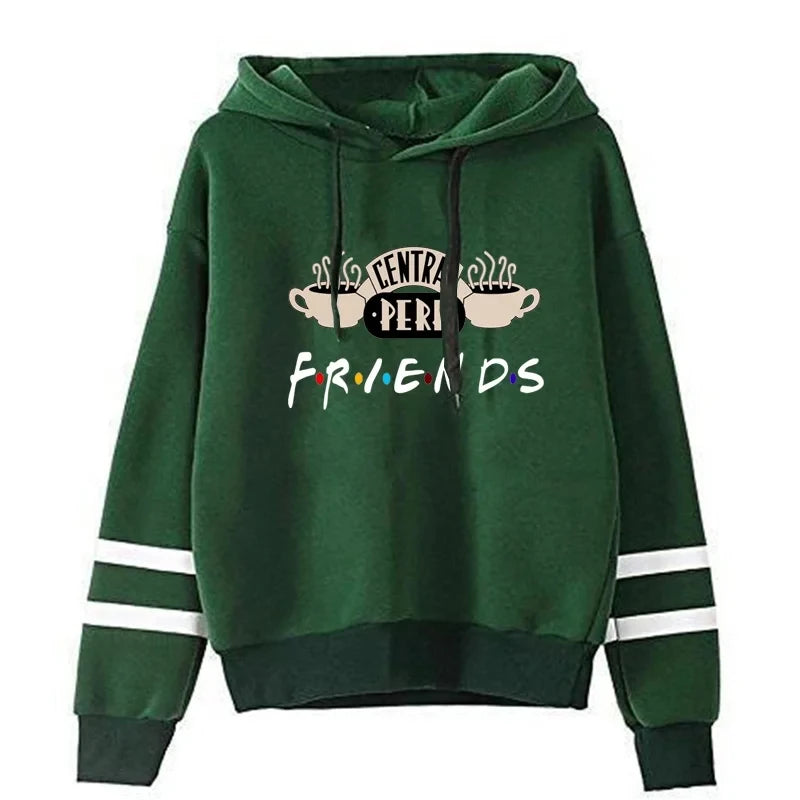 Women's Friends TV Show Coffee Hoodie - Casual Pullover Sweatshirt