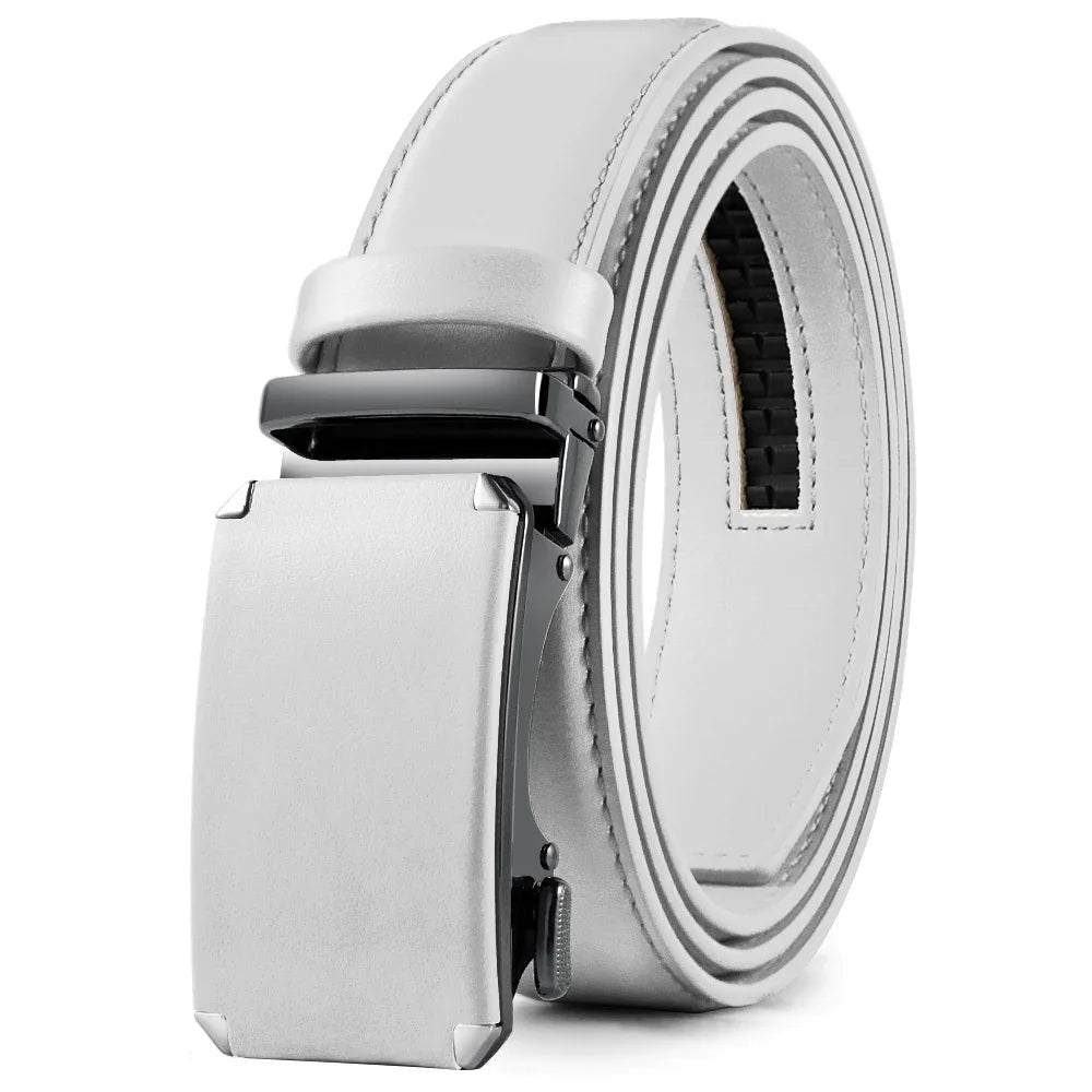 Men's Automatic Buckle Genuine Leather Belt