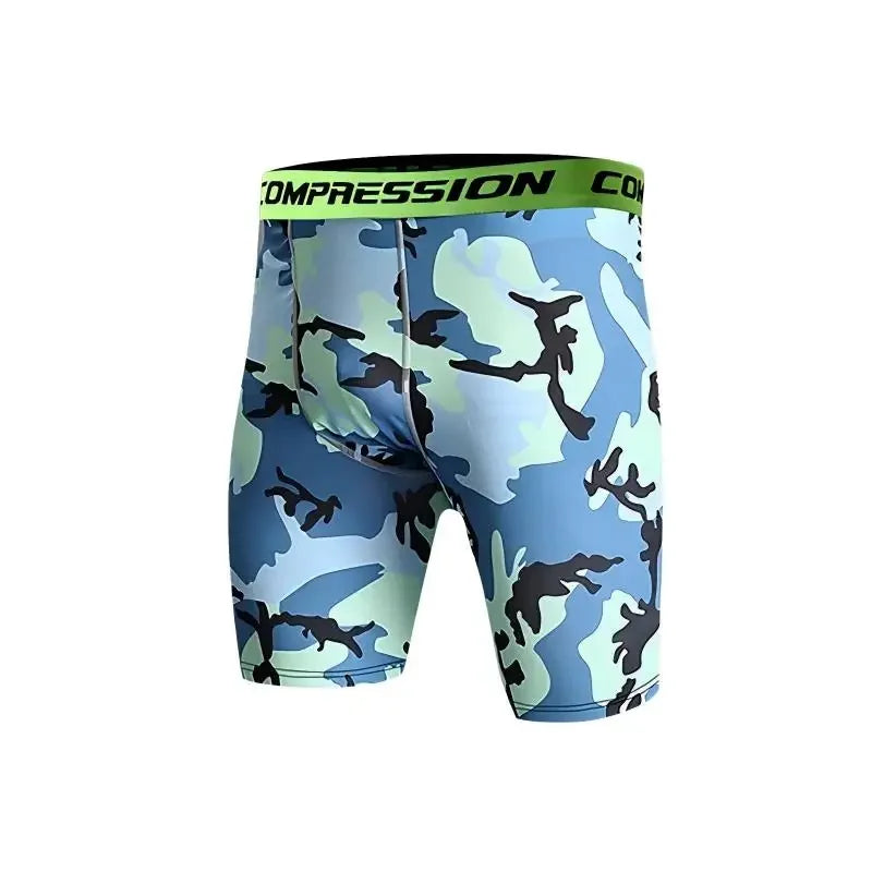 Men's Compression Running Shorts - Quick Dry Athletic Performance Tights