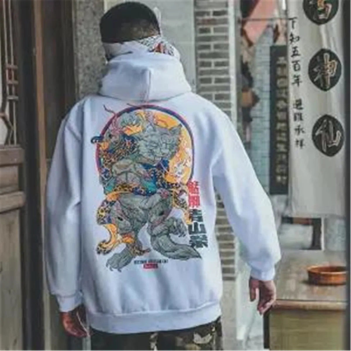 Men's Hip Hop Hoodie - Japanese Streetwear Pullover