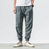 Men's Chinese Style Linen Harem Pants - Casual Summer Joggers