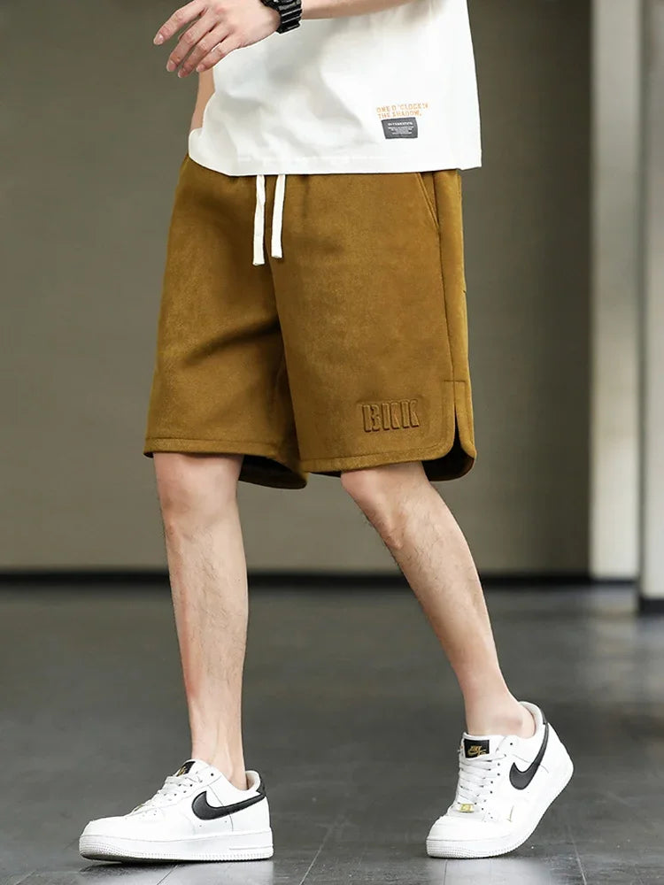 Men's Baggy Sweat Shorts - Drawstring Streetwear Casual Pants