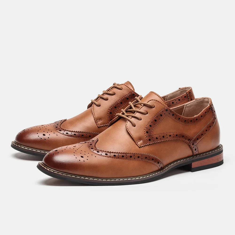 Men's Classic Brogue Dress Shoes - Wedding & Formal Occasions