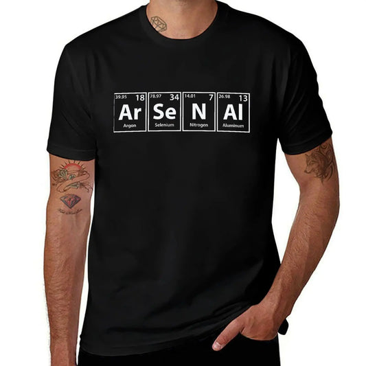 Arsenal (Ar-Se-N-Al) Periodic Elements Spelling T-Shirt