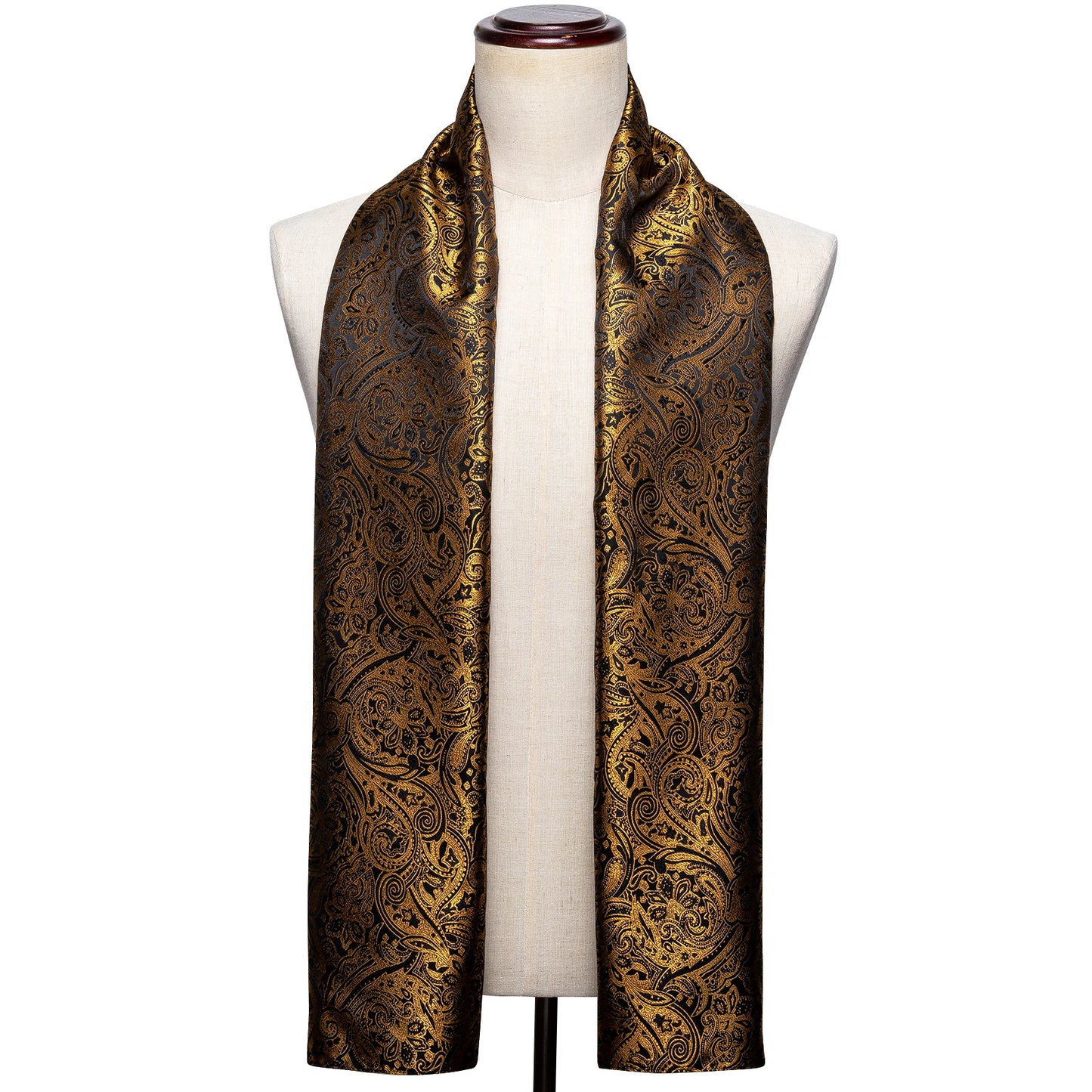 New Fashion Men Scarf Green Jacquard Paisley Silk Scarf Autumn Winter Casual Business Suit Shirt Scarf 160*50cm Barry.Wang